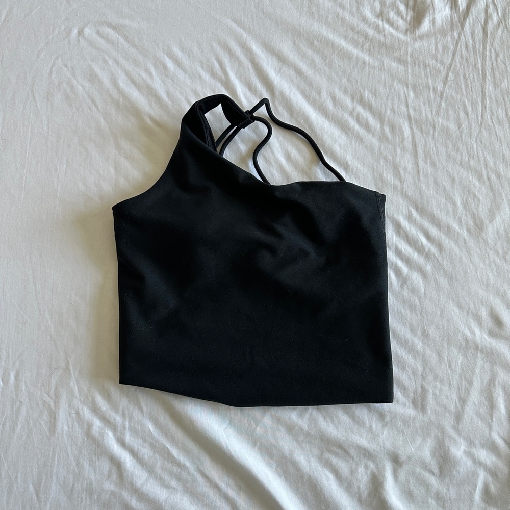 YPB sculptLUX One-Shoulder Strappy-Back Slim Tank